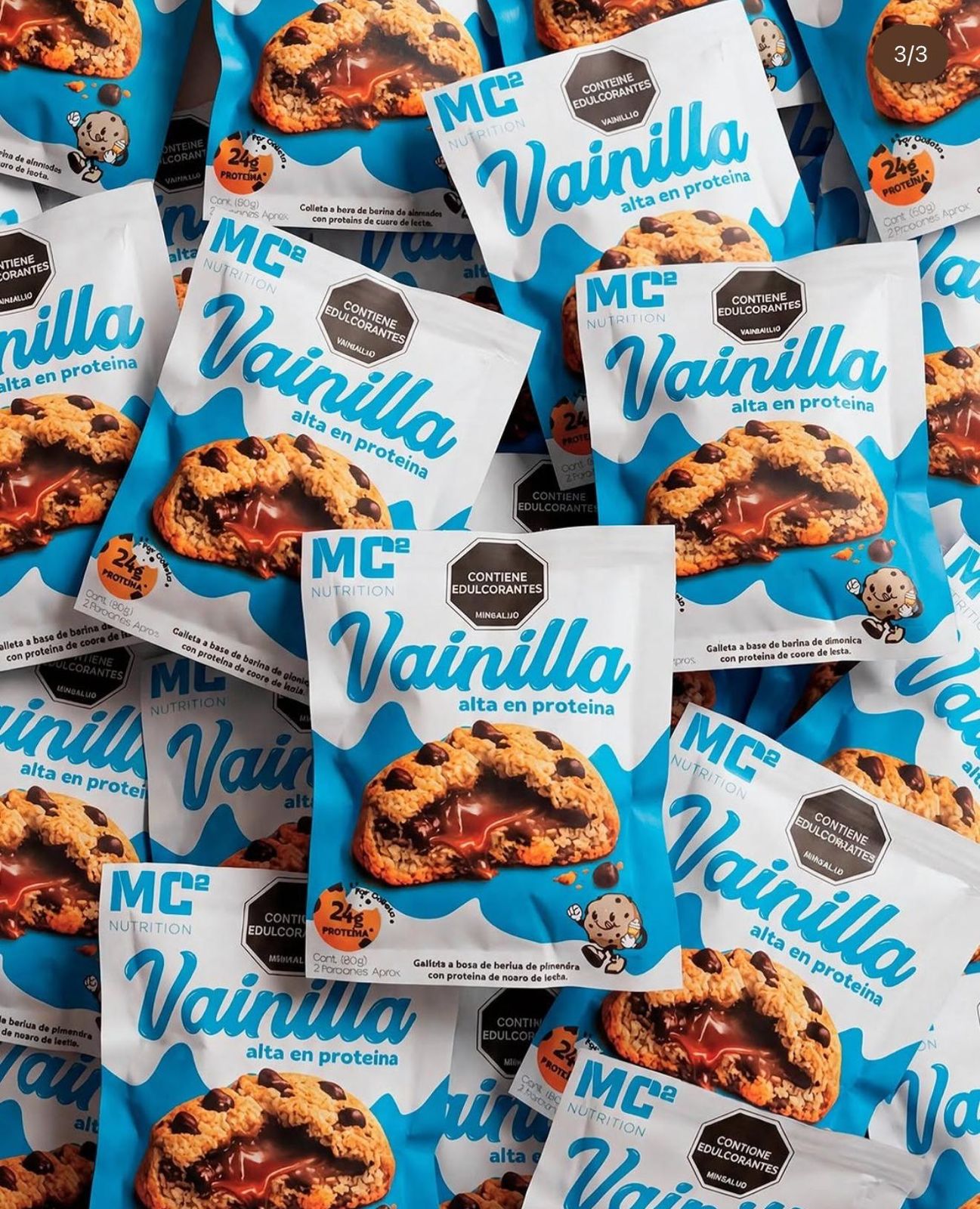 Galleta a base de harina de almendra sabor vainilla