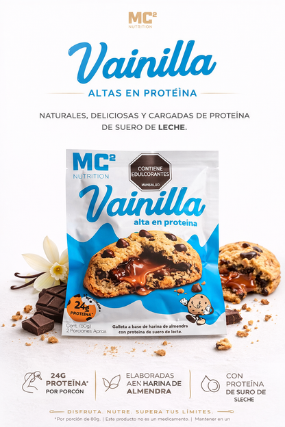 Galleta a base de harina de almendra sabor vainilla
